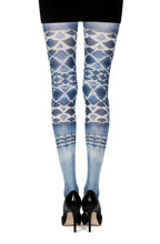 Load image into Gallery viewer, Zohara "Sea World" White Print Tights

