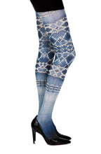 Load image into Gallery viewer, Zohara "Sea World" White Print Tights

