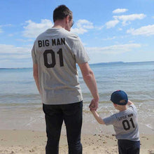 Load image into Gallery viewer, Family Look matching outfits father and son big litter man Dad baby summer fathers day clothing T-shirt for daddy and me clothes - smilybee
