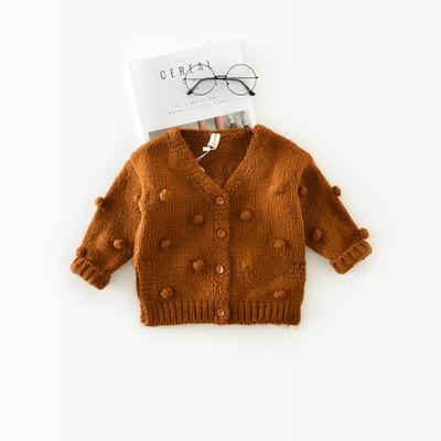 Baby Girl Sweater Winter Ball In Hand Down Sweater Cardigan Jacket Cardigan For Girl Girls Cardigan