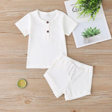 Load image into Gallery viewer, Toddler Summer T-shirts Tops+Shorts Infant Clothing Outfits Sets - smilybee
