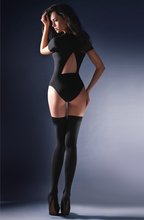 Load image into Gallery viewer, Gabriella Calze Alva Hold Ups Black
