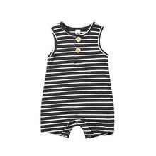 Load image into Gallery viewer, Newborn Baby Boy Girl Summer Romper 2020 Infant Baby Boy Girl Striped Clothes Sleeveless Jumpsuit Summer Home Outfit 0-24M - smilybee
