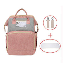 Load image into Gallery viewer, Baby Diaper Nappy Bag Backpack - 3 in 1  with Changing Station - smilybee
