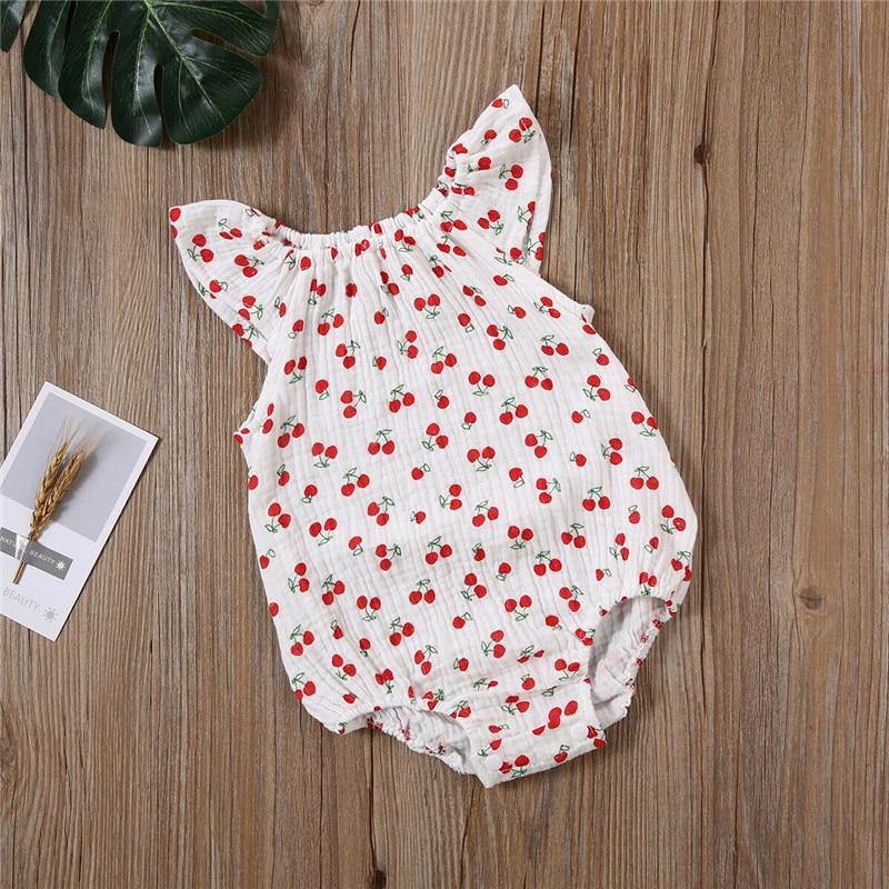 0-24 M Newborn Baby Girls Summer Bodysuit - smilybee