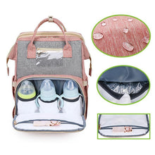 Load image into Gallery viewer, Baby Diaper Nappy Bag Backpack - 3 in 1  with Changing Station - smilybee
