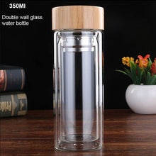 Load image into Gallery viewer, 450Ml Anti-scald Double Wall Glass Water Bottle - smilybee
