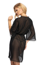 Load image into Gallery viewer, Irall Erotic Sadia Dressing Gown Black
