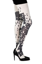 Load image into Gallery viewer, Zohara "Game Boy" Cream Print Tights
