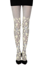 Load image into Gallery viewer, Zohara "Confetti" Grey Print Tights
