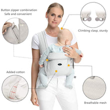 Load image into Gallery viewer, Baby Carrier Natural Cotton Ergonomic Baby Carrier Backpack Carrier Kangaroo Baby Sling Easy Wearing  Newborn Infant Toddler - smilybee
