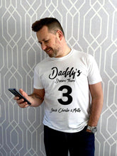 Load image into Gallery viewer, Personalised Daddy&#39;s Dream Team T-Shirt - smilybee
