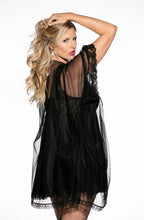 Load image into Gallery viewer, Shirley of Hollywood X3595 Black 3 Piece Babydoll
