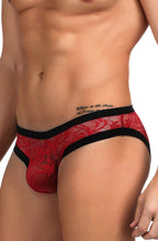 Load image into Gallery viewer, YesX YX974 Men&#39;s Brief Red/Black
