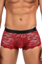 Load image into Gallery viewer, YesX YX976 Mens Boxer Brief Red/Black
