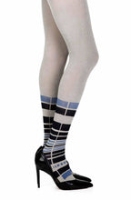 Load image into Gallery viewer, Zohara "It's Britney" Grey Print Tights
