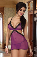 Load image into Gallery viewer, Beauty Night BN6418 Sensual Babydoll Purple
