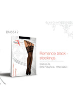 Load image into Gallery viewer, Beauty Night BN6542 Romance Stockings Black
