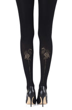 Load image into Gallery viewer, Zohara "Miami Night" Black Tights
