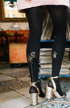 Load image into Gallery viewer, Zohara "Miami Night" Black Tights
