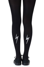 Load image into Gallery viewer, Zohara &quot;Electric Feel&quot; Silver Print Tights
