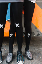 Load image into Gallery viewer, Zohara &quot;Electric Feel&quot; Silver Print Tights
