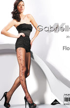 Load image into Gallery viewer, Gabriella Fantasia Flora Tights Black
