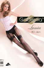 Load image into Gallery viewer, Gabriella Fantasia Lumia Tights Black
