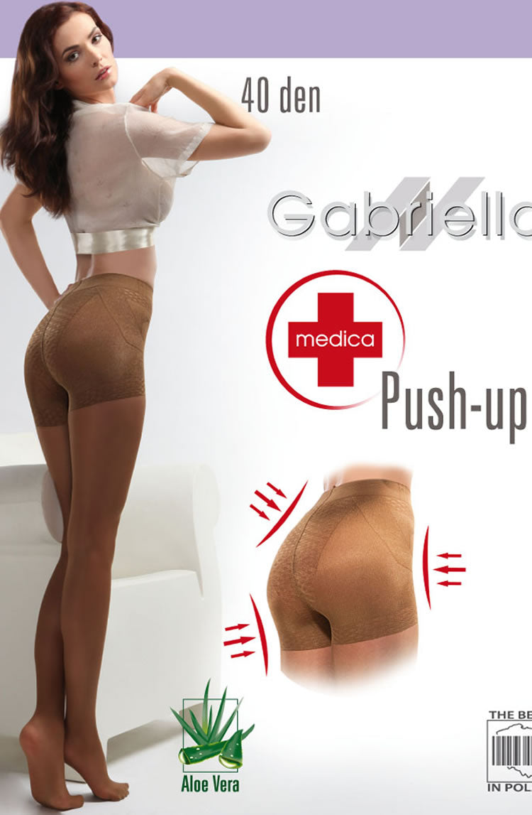 Gabriella Classic Push Up 128 40 Tights Mocca