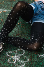 Load image into Gallery viewer, Zohara "Hollywood Boulevard" Black Tights
