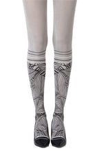 Load image into Gallery viewer, Zohara "Waikiki Nights" Grey Tights
