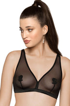 Load image into Gallery viewer, Roza Lisbet Black Soft Cup BRA
