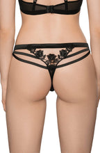 Load image into Gallery viewer, Roza Lisbet Black THONG
