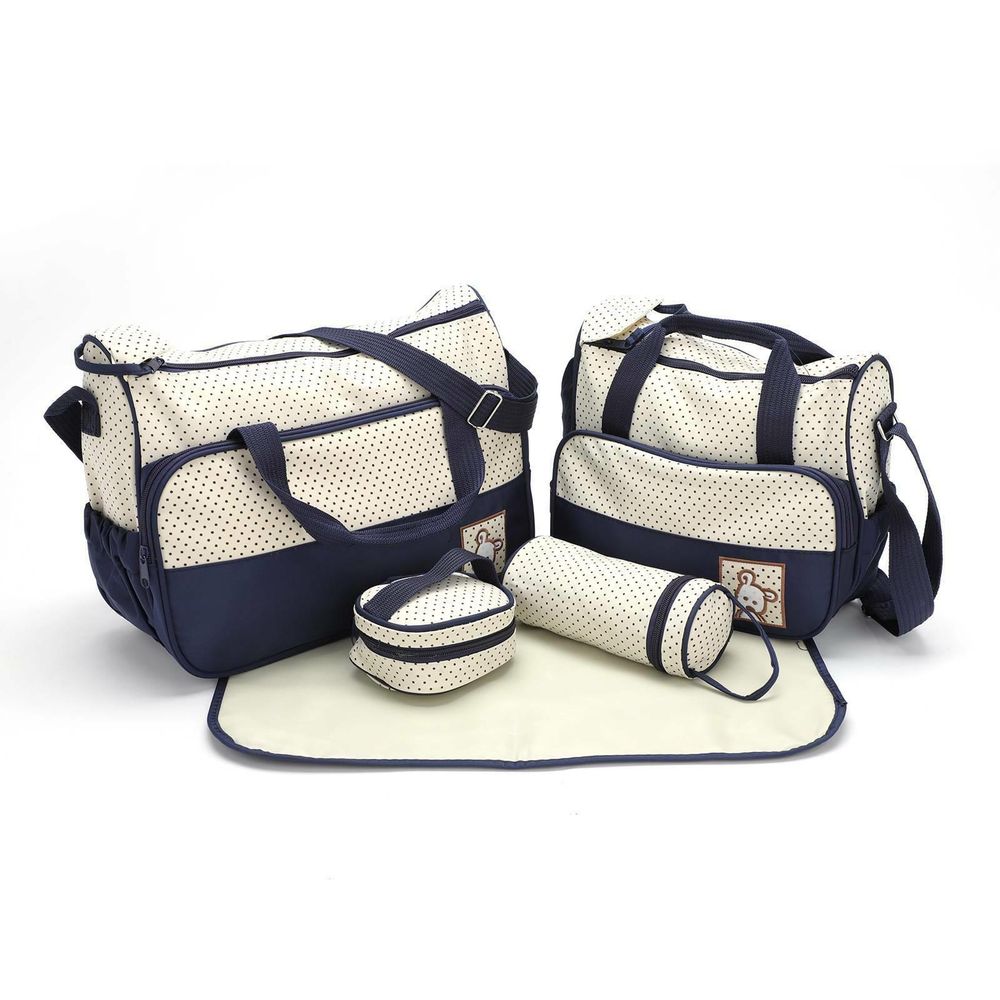 Aspect 5pcs Baby Nappy Changing Bag Set | Diaper Bags Shoulder Handbag Mommy Bag New born baby (Purple)