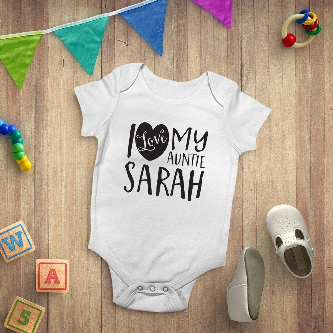 Personalised I Love my Family Baby Vest Bodysuit - smilybee