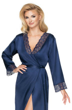 Load image into Gallery viewer, Irall Yoko Dressing Gown Navy Blue
